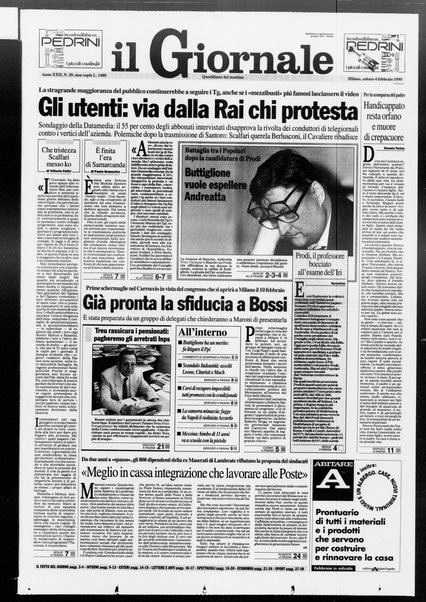 Il giornale : quotidiano del mattino